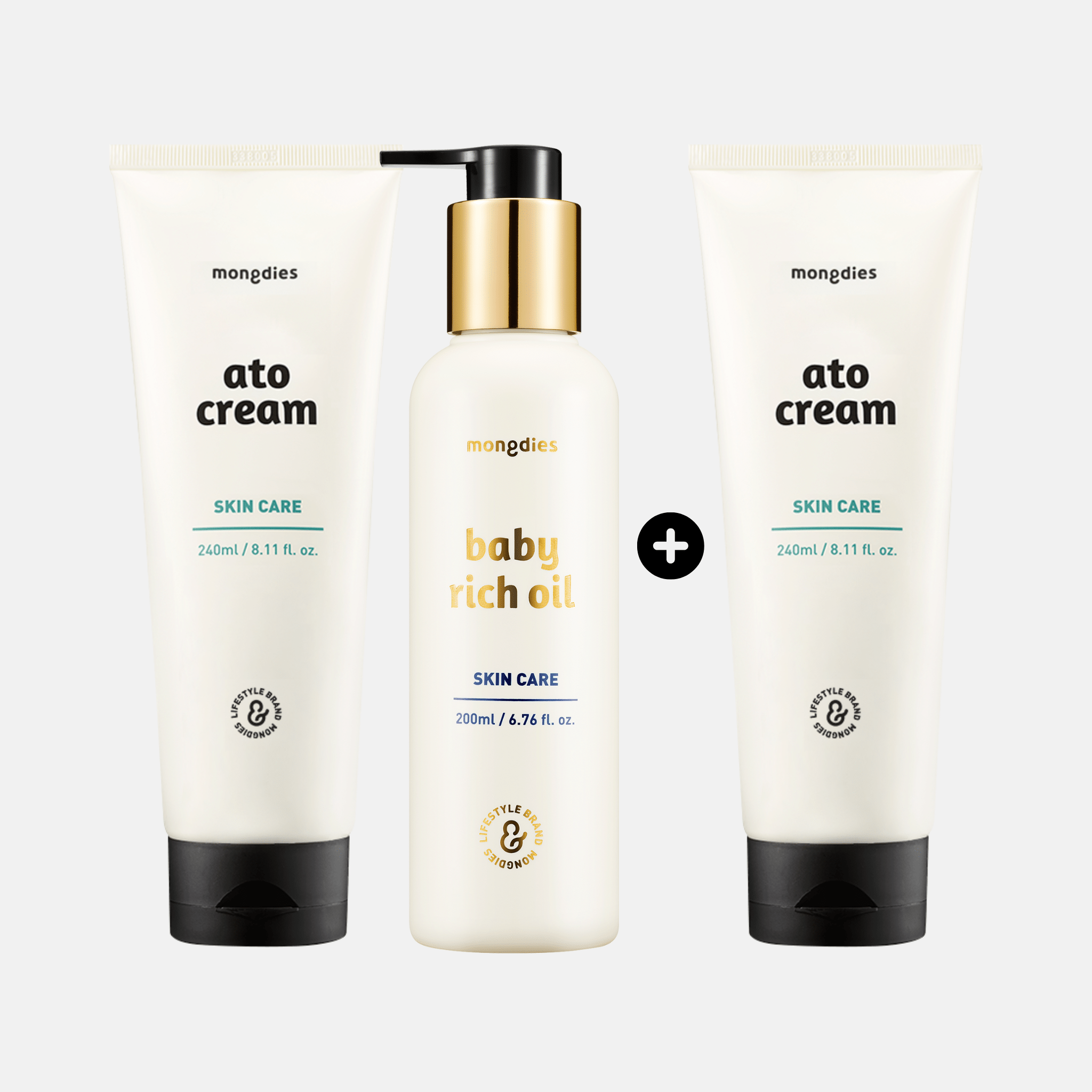 2 Ato Cream +1 Baby Rich Oil - MongdiesUS