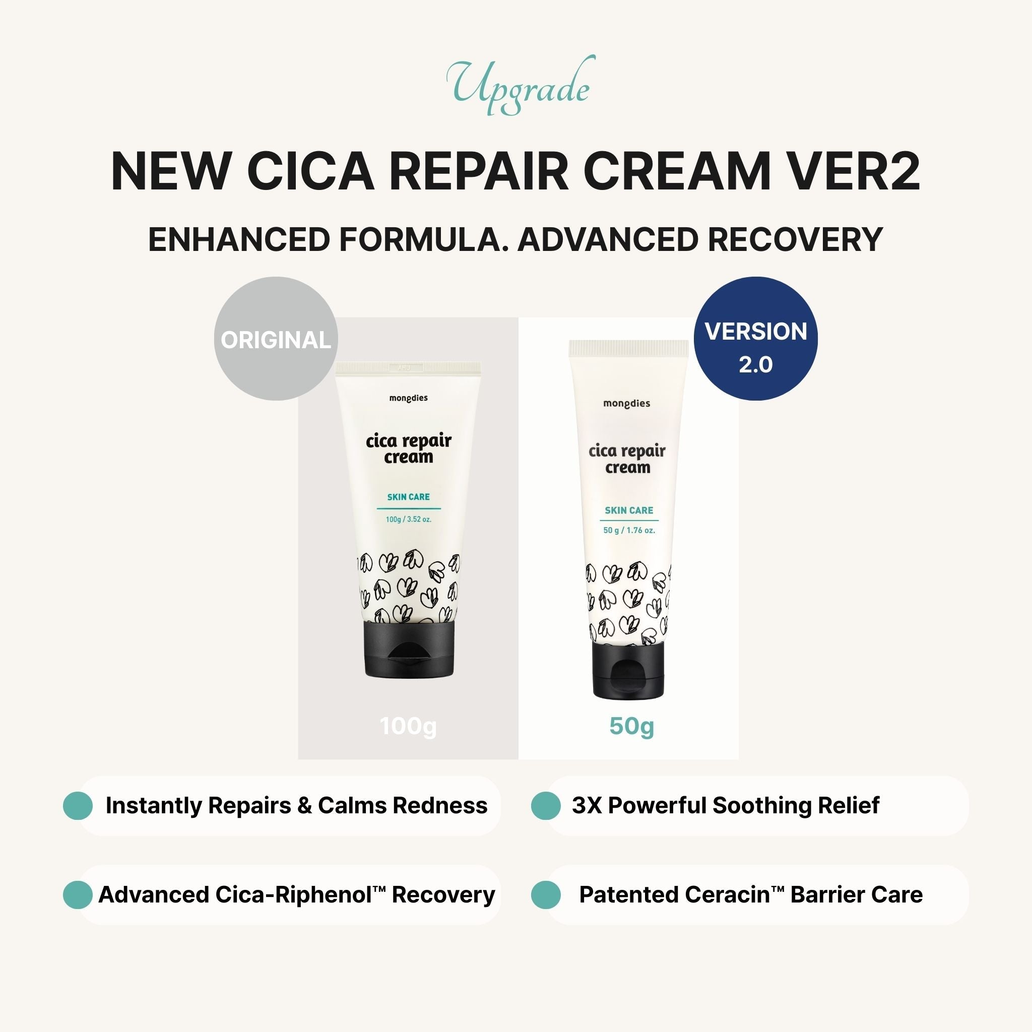 Cica Repair Cream 2+1 - MongdiesUS